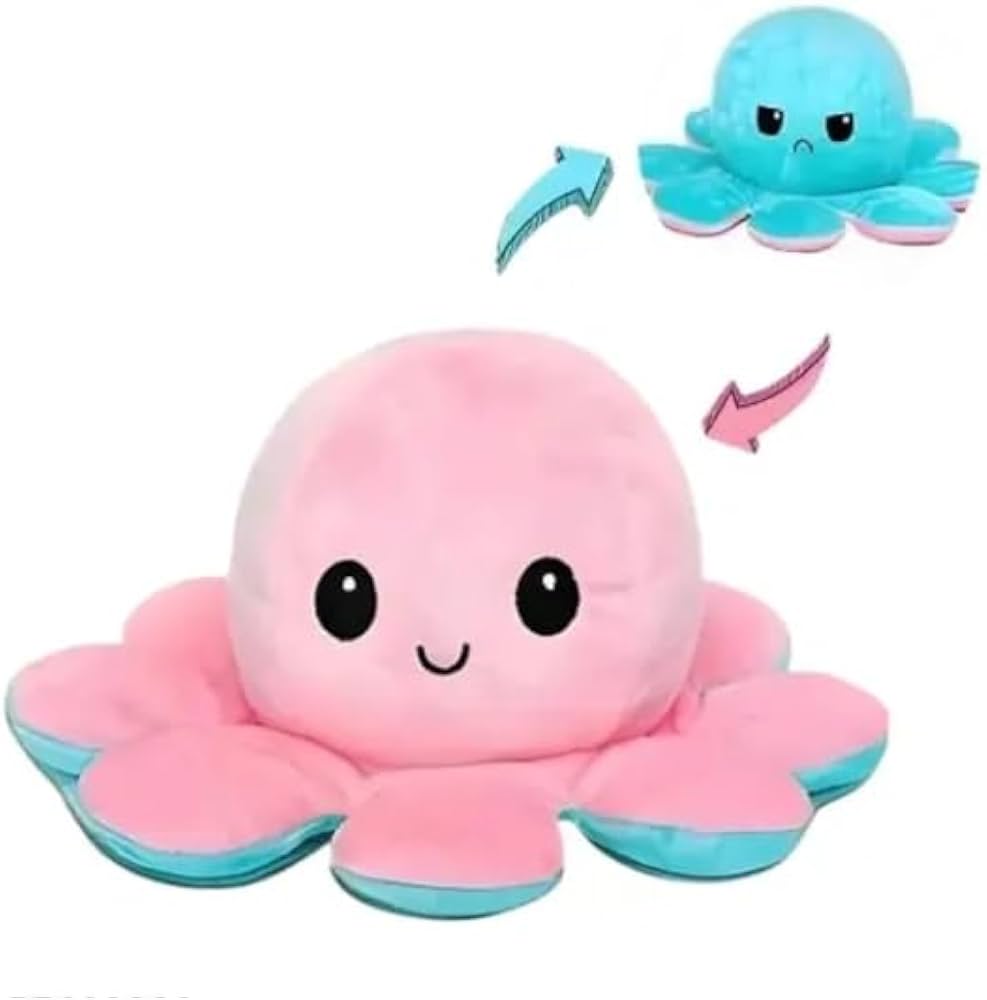 Reversible Octopus Soft Toys