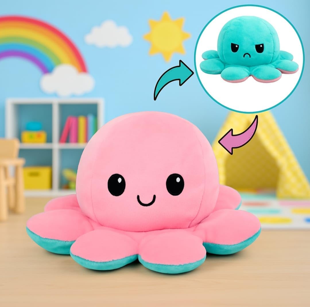 Reversible Octopus Soft Toys