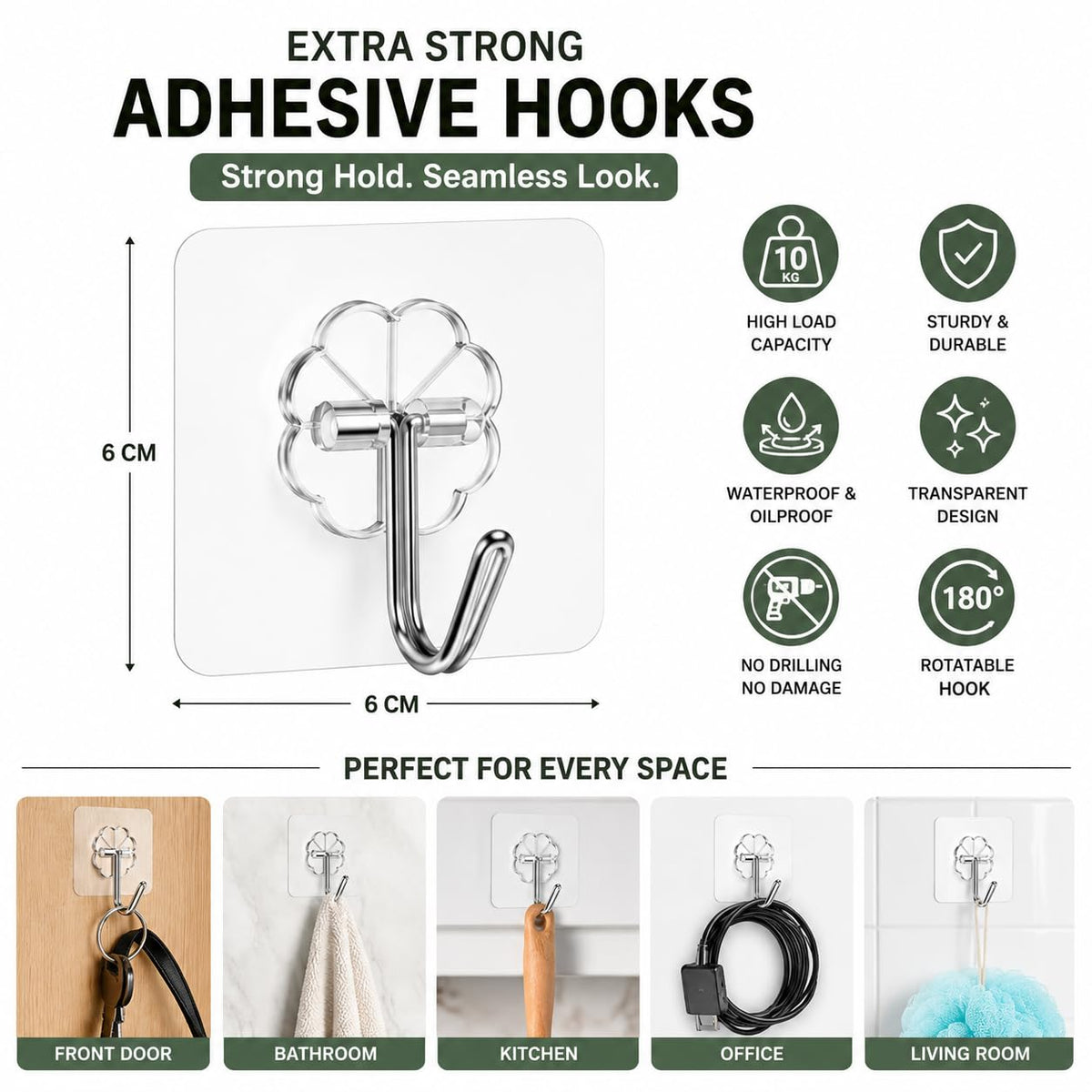 Self Adhesive Wall hooks